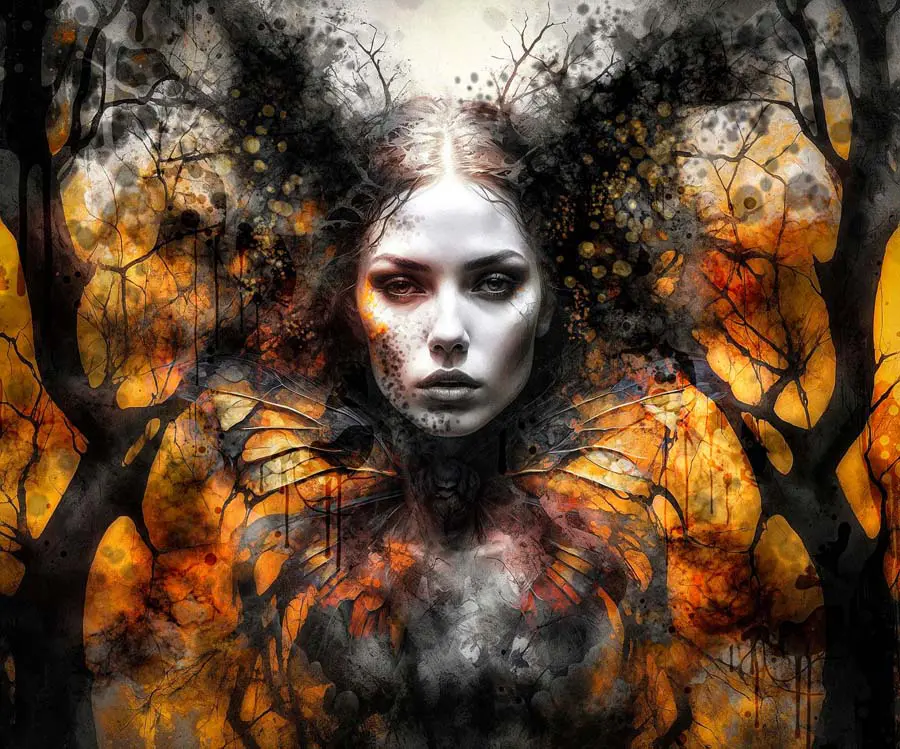 The Fringe artwork from the Abstract Goth gallery at WickedSickArt Studio