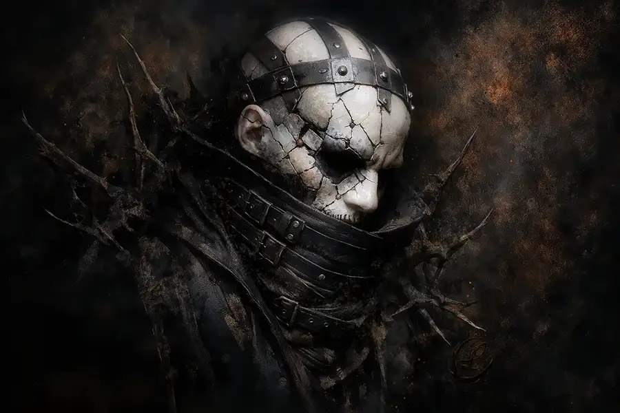 The Broken Vessel artwork from the Abstract Goth gallery at WickedSickArt Studio