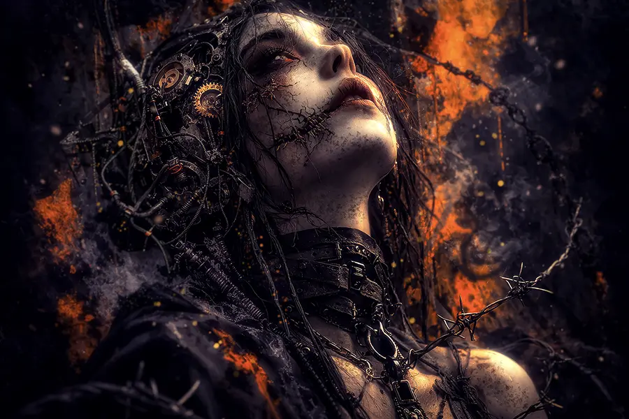 The Wired Sacrament artwork from the Abstract Goth gallery at WickedSickArt Studio