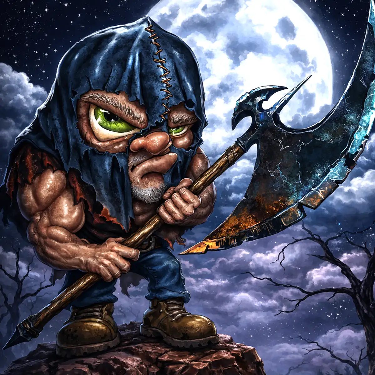 Forged Practice — Digital Painting (2026), hand-forged artwork by WickedSickArt Studio