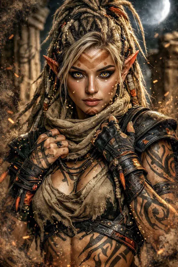 Daughter of the Dying Sun artwork from the Dark Fantasy gallery at WickedSickArt Studio