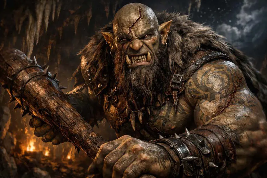 Ogre Encounter artwork from the Dark Fantasy gallery at WickedSickArt Studio