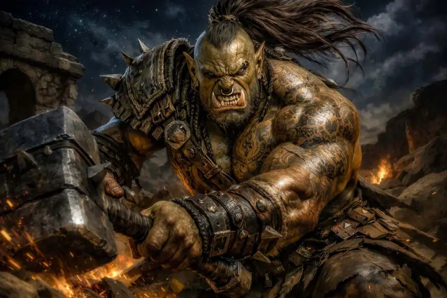 Berserker Wars - Orc Tribe artwork from the Dark Fantasy gallery at WickedSickArt Studio