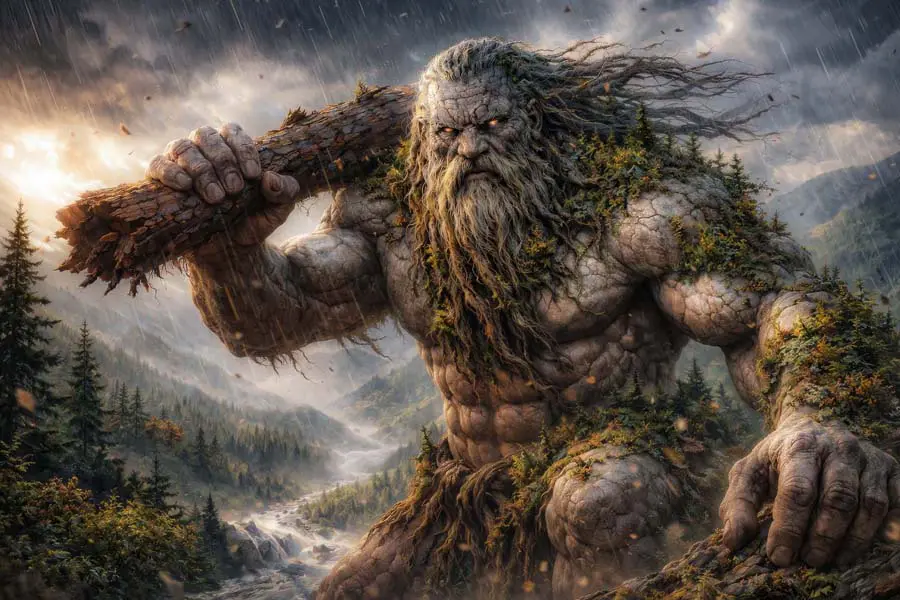 The Stone Giant artwork from the Dark Fantasy gallery at WickedSickArt Studio