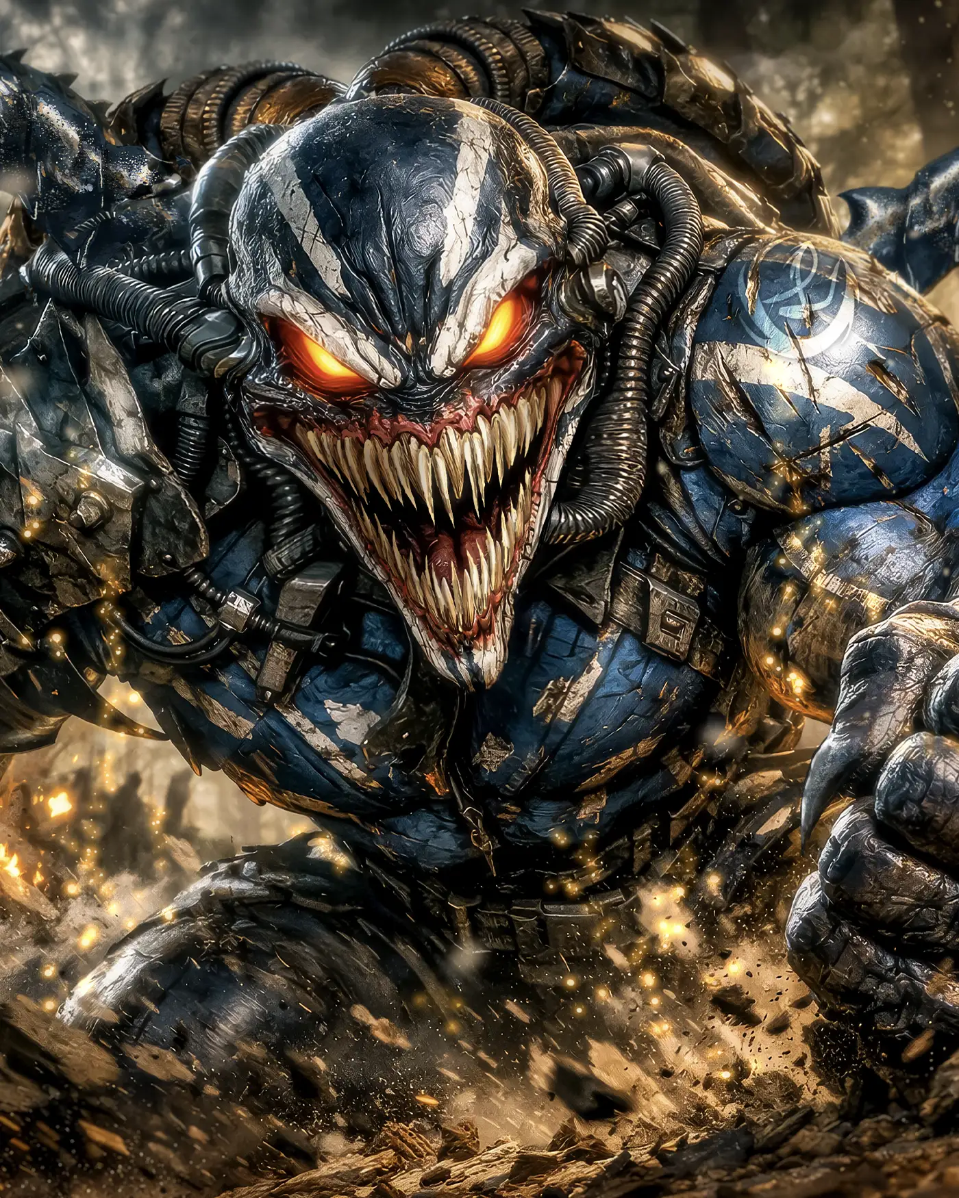 Puppet Master cinematic sci-fi horror artwork by WickedSickArt Studio