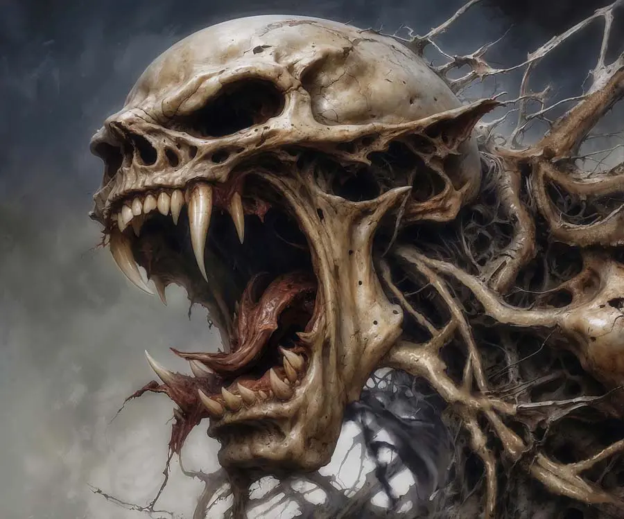 Death of a Vampire artwork from the Noir Edge gallery at WickedSickArt Studio