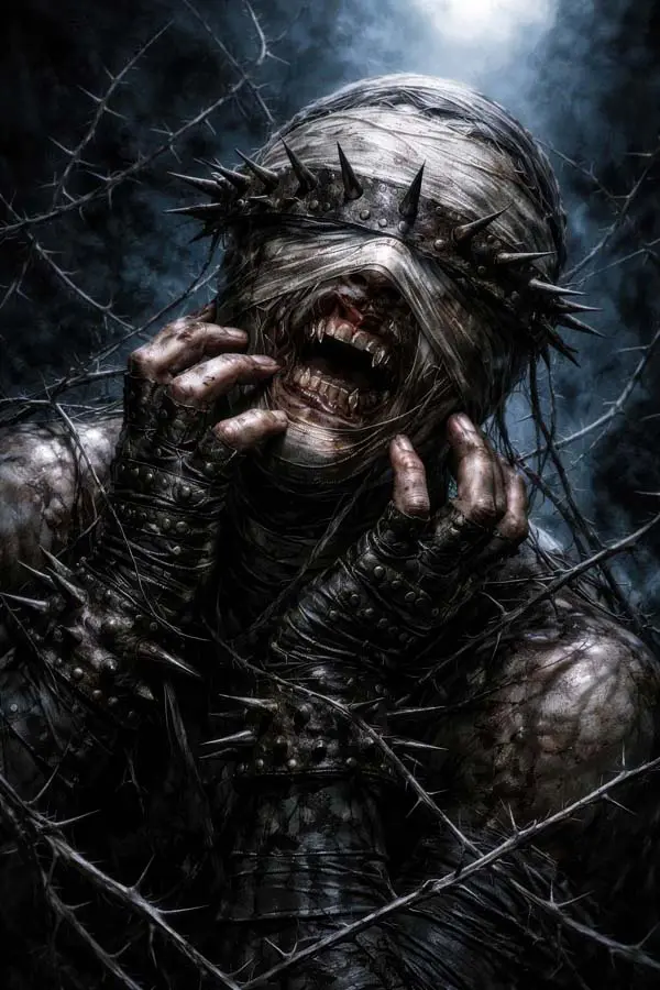 Rage artwork from the Noir Edge gallery at WickedSickArt Studio