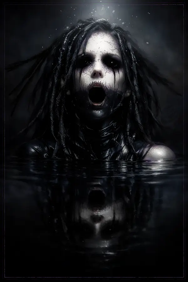 Shallow Cries artwork from the Noir Edge gallery at WickedSickArt Studio