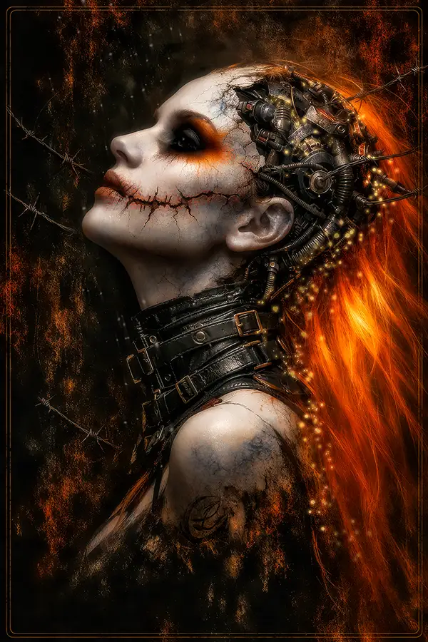 Steel Trap artwork from the Noir Edge gallery at WickedSickArt Studio