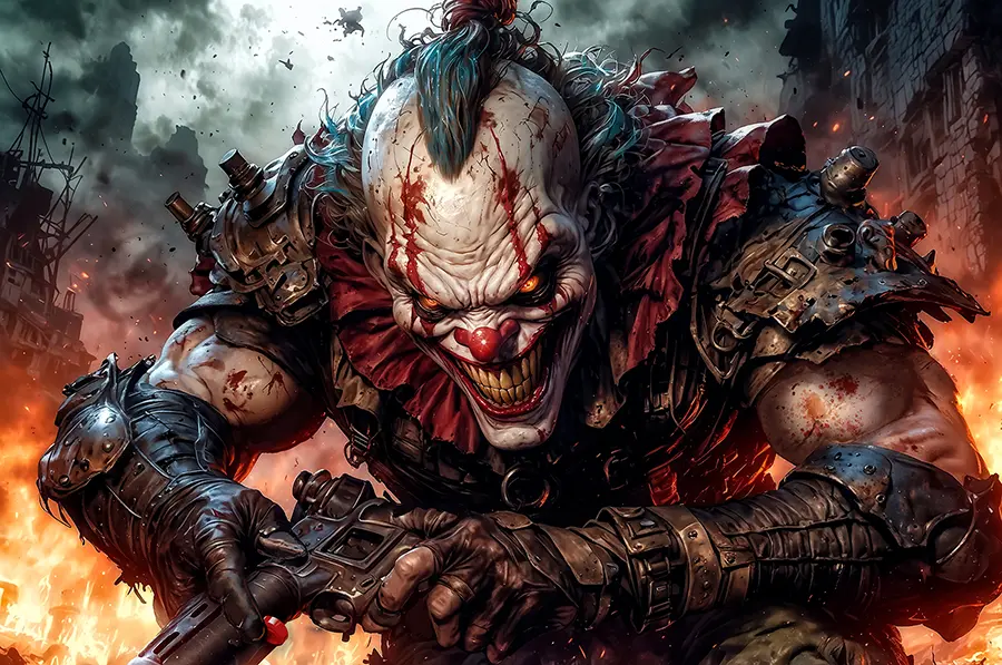 Riot King artwork from the Ink & Chaos gallery at WickedSickArt Studio