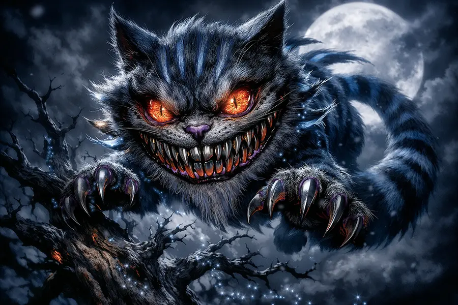 Moonlight Madness artwork from the Ink & Chaos gallery at WickedSickArt Studio