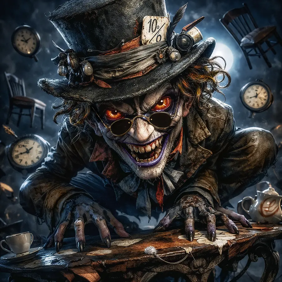 Tick Tock, Darling artwork from the Ink & Chaos gallery at WickedSickArt Studio