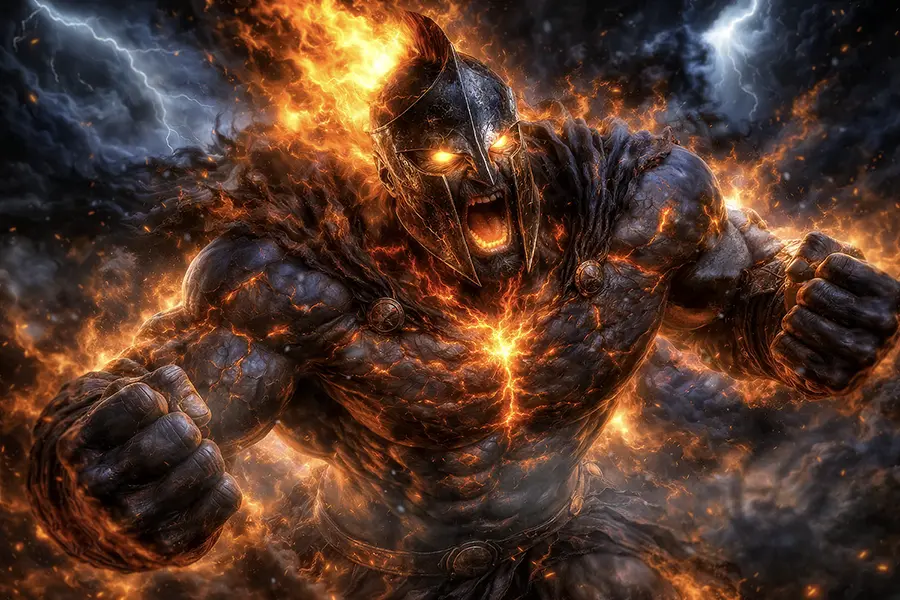 A Dietys Rage artwork from the Mythic Warlords gallery at WickedSickArt Studio