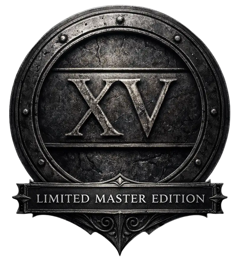 Limited Master Edition insignia — numbered limited-run digital art license tier