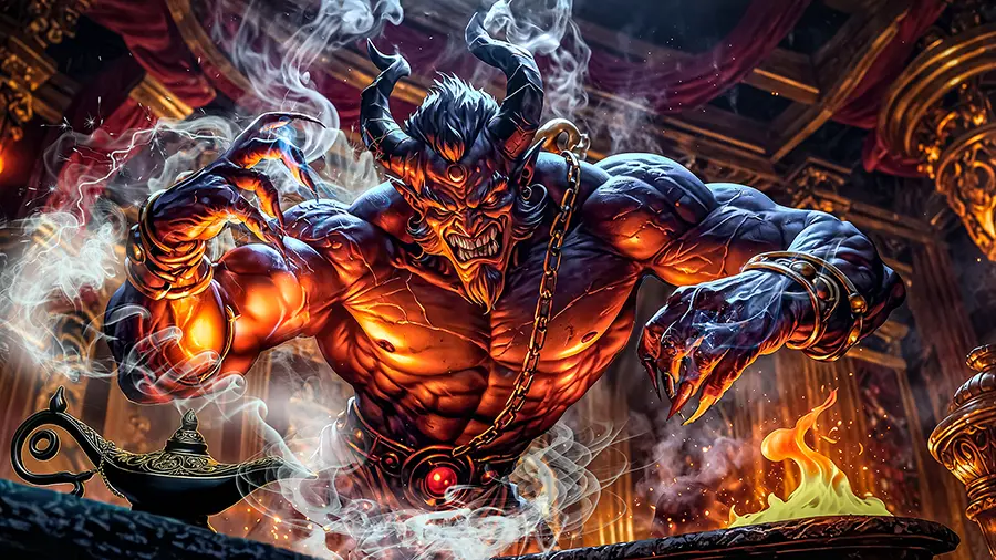 The Djinn artwork from the Dread Titans gallery at WickedSickArt Studio