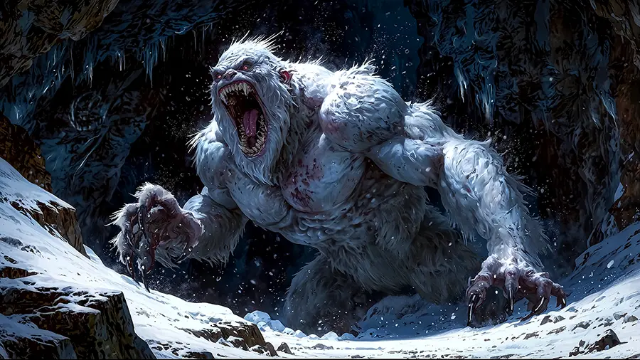 Glacier Maw — Boss Fight artwork from the Dread Titans gallery at WickedSickArt Studio