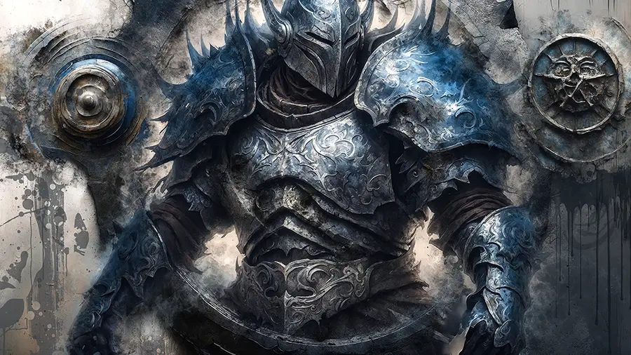 Born on one side and Fighting for the Other artwork from the Dread Titans gallery at WickedSickArt Studio