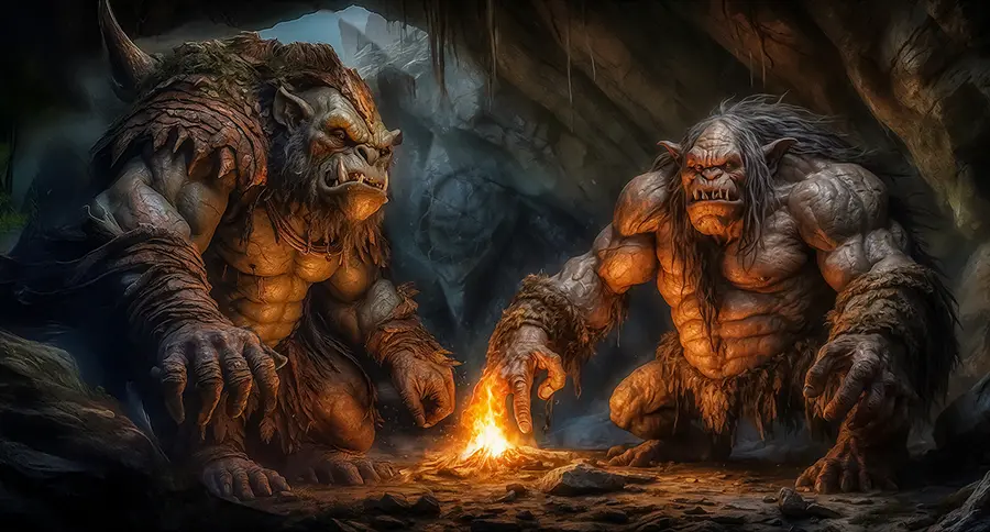 The Mountain Trolls artwork from the Dread Titans gallery at WickedSickArt Studio