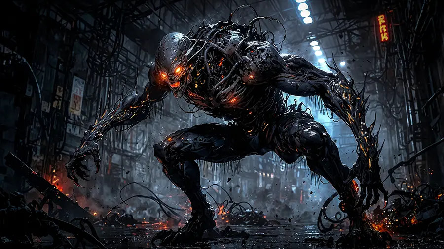 CyberWars HEX-86 artwork from the Void & Steel gallery at WickedSickArt Studio