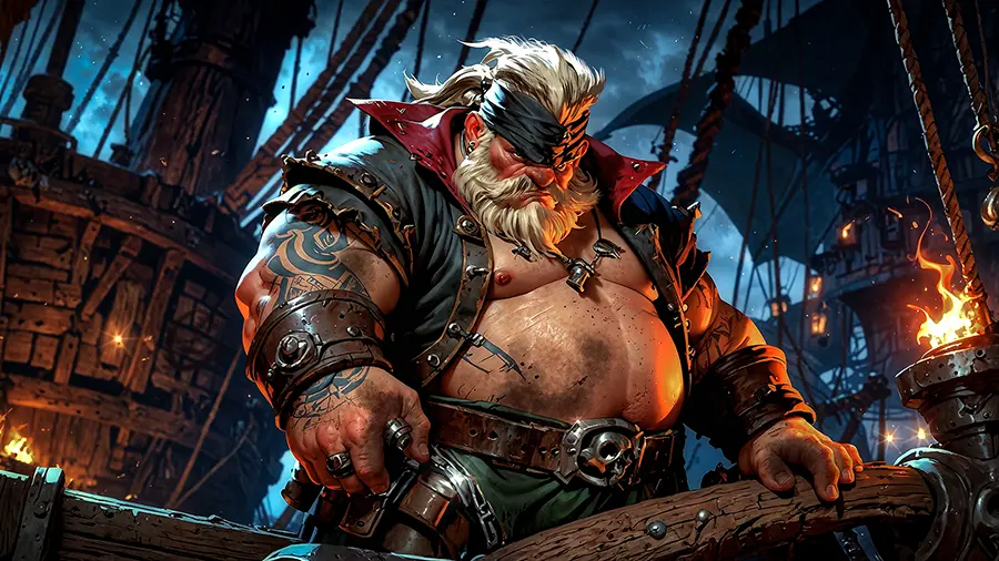 REDRUM Pirates - Rollie Poe artwork from the Void & Steel gallery at WickedSickArt Studio