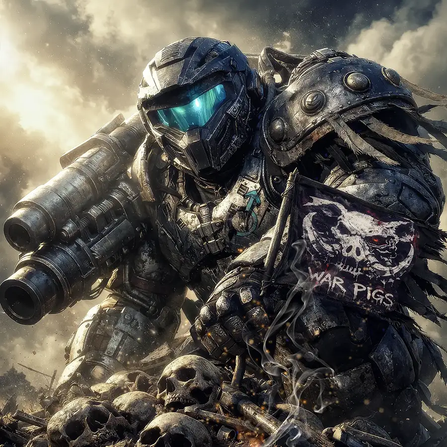 RAMROD — War Pig of Ruin artwork from the Apocalyptic Realms gallery at WickedSickArt Studio