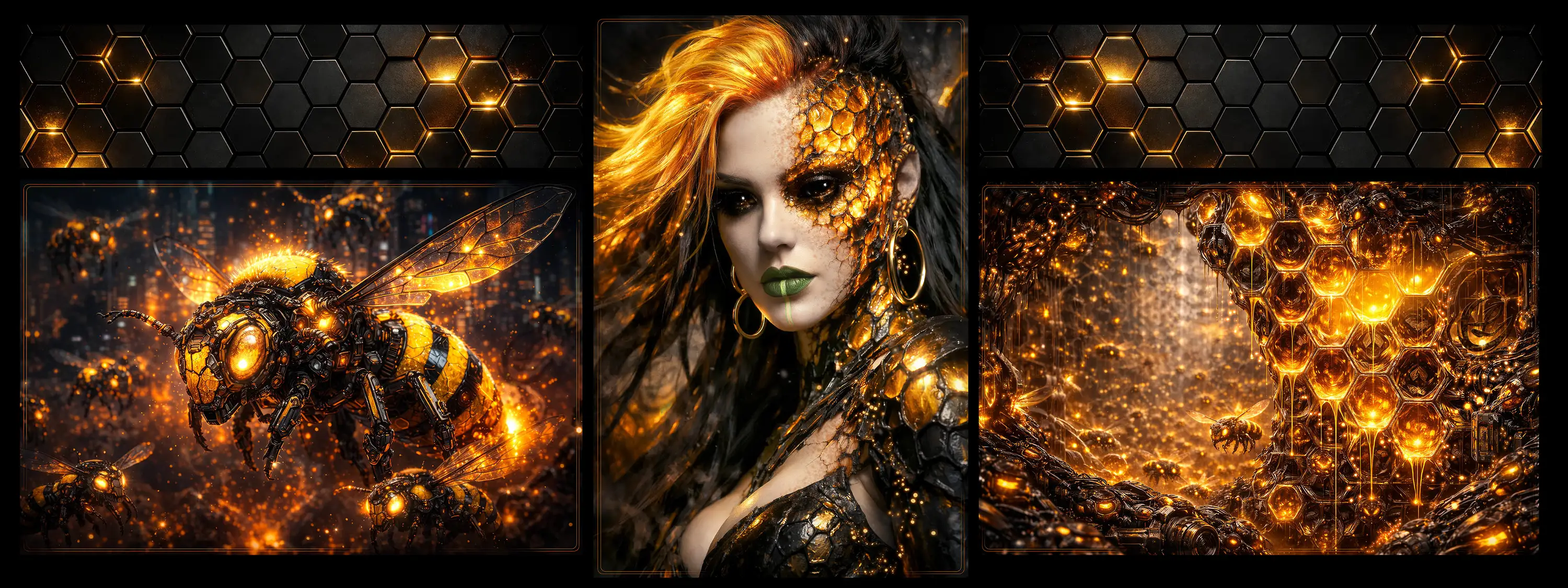 Ordered Chaos full triptych composition