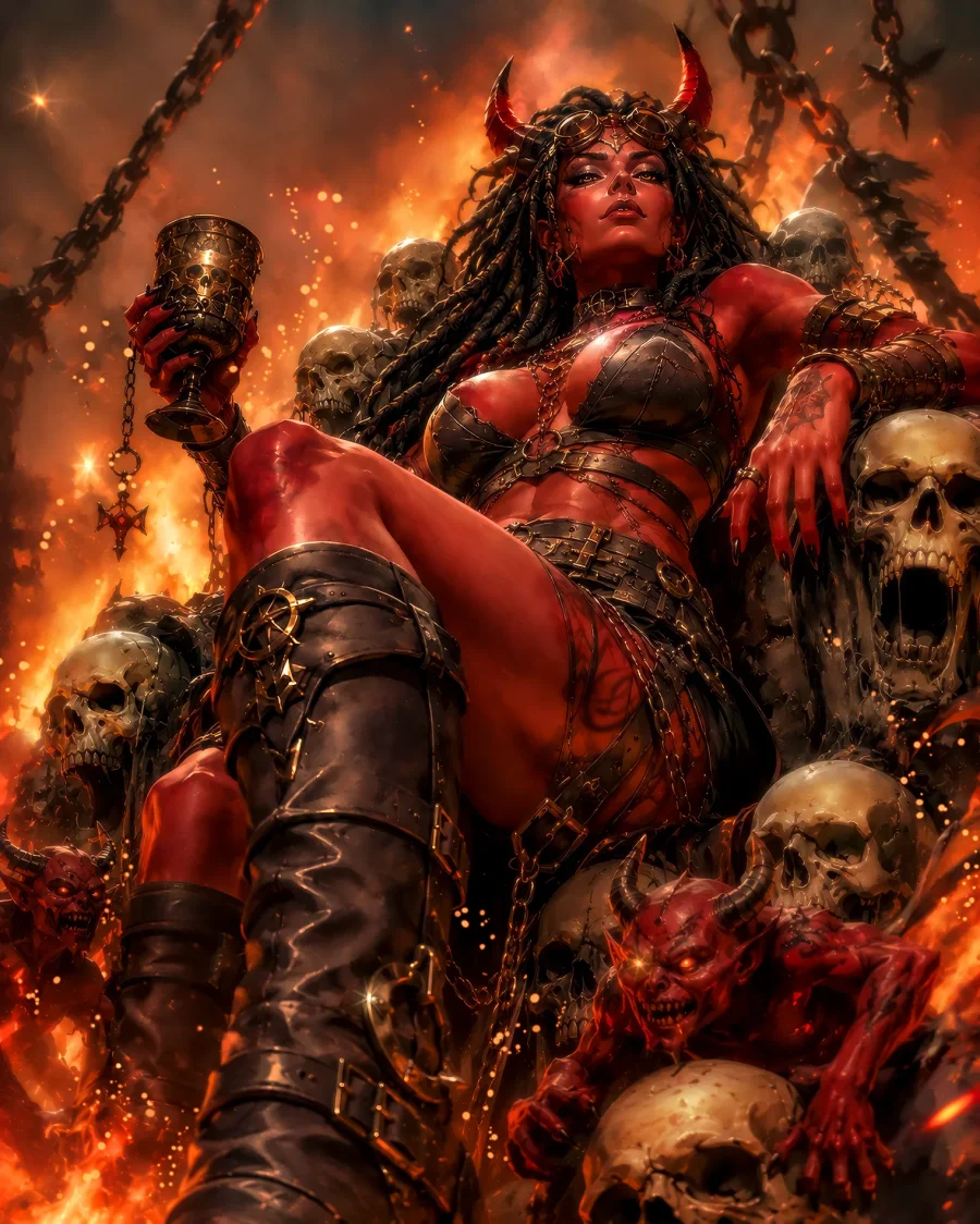 Queen of the Ninth Circle artwork from WickedSickArt Studio